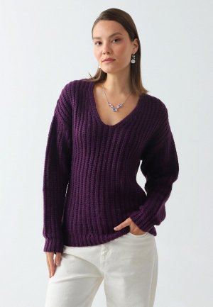 Пуловер Lia Berti. Цвет: фиолетовый