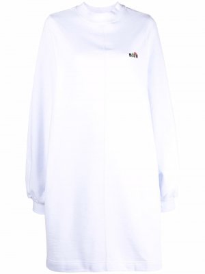 Платье с логотипом MSGM. Цвет: белый