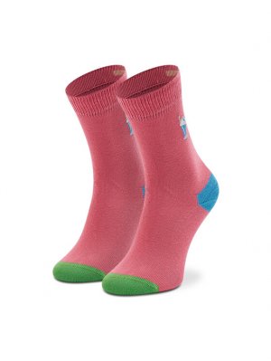 Высокие детские носки , розовый Happy Socks