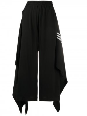 Расклешенные спортивные брюки с лампасами Y-3. Цвет: черный