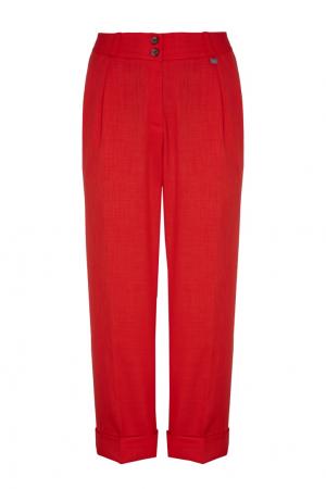 Укороченные красные брюки со стрелками Adolfo Dominguez. Цвет: красный