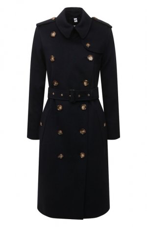 Кашемировое пальто Kensington Burberry. Цвет: синий