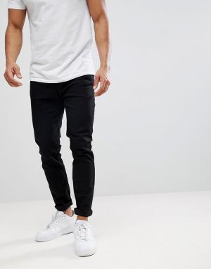 Черные зауженные джинсы -Черный цвет Burton Menswear