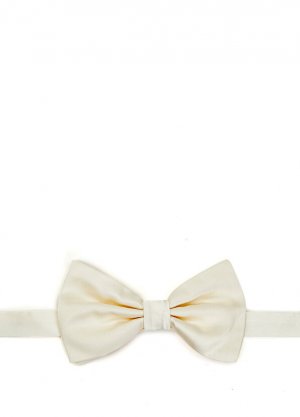 Шелковый галстук-бабочка цвета экрю Dolce&Gabbana