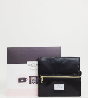 Плоская шелковая косметичка черного цвета Flat Lay Co X ASOS Exclusive-Бесцветный Company