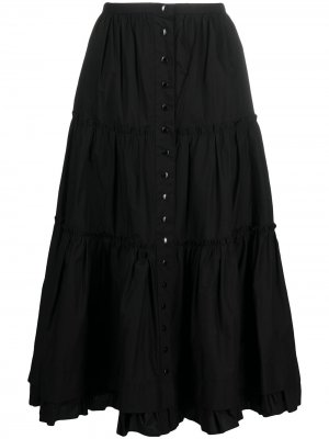 Ярусная юбка A-силуэта Marc Jacobs. Цвет: черный