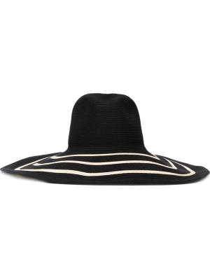 Широкополая шляпа Filù Hats. Цвет: чёрный
