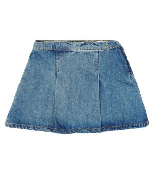 Плиссированная джинсовая юбка cerena , синий Bonpoint