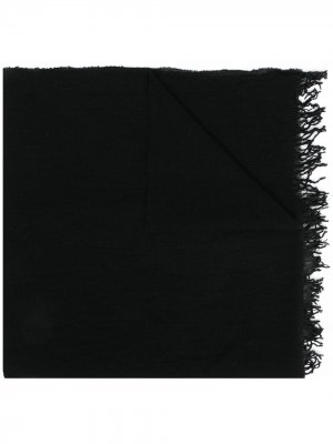 Шарф с бахромой Forme D’expression. Цвет: черный