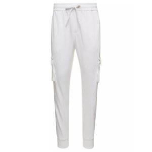 Брюки clemont' cargo pants with logo patch in cott , белый Moose Knuckles
