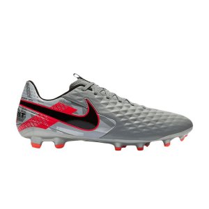 Мужские кроссовки Tiempo Legend 8 Academy MG Metallic Grey Crimson Metallic-Bomber-Grey Particle-Grey Laser-Crimson AT5292-906 Nike