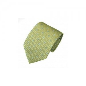 Светло-зеленоватый шелковый галстук в мелкий жаккардовый рисунок Celine 820328. Цвет: зеленый