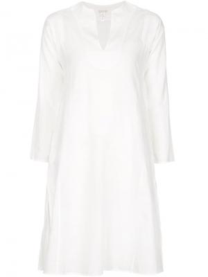 Платье-туника с длинными рукавами Dosa. Цвет: белый