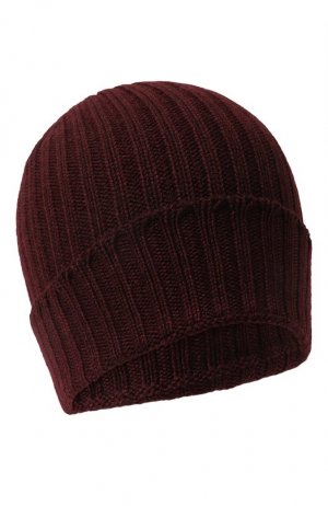 Шерстяная шапка Gran Sasso. Цвет: бордовый