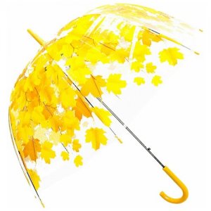 Зонт-трость мультиколор Подарки. Цвет: бесцветный
