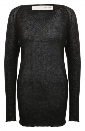 Льняной пуловер Isabel Benenato. Цвет: чёрный