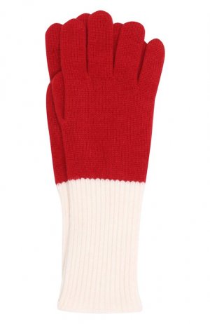 Кашемировые перчатки Loro Piana. Цвет: красный