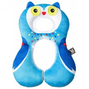 Подушка для путешествий Travel Friends детей 1-4 года, сова Benbat. Цвет: голубой/белый/синий