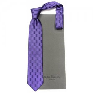Оригинальный галстук глубокого фиолетового цвета 829681 Laura Biagiotti