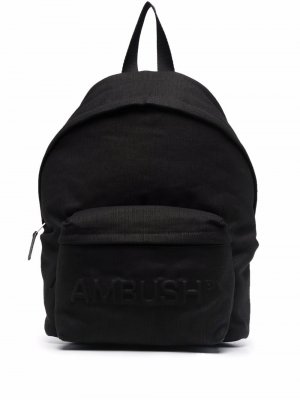 Рюкзак с тисненым логотипом AMBUSH. Цвет: черный