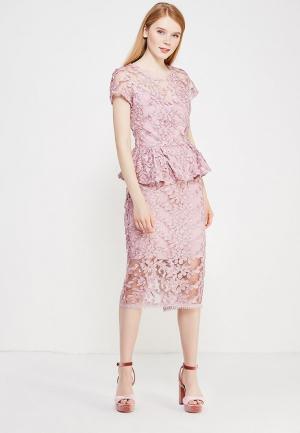 Комплект блуза и юбка Mazal. Цвет: розовый