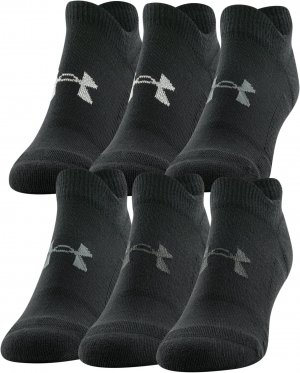 Мягкие носки-невидимки, 6 пар , черный Under Armour