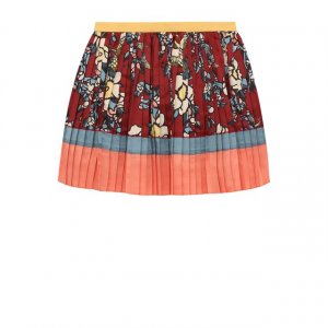 Плиссированная юбка с принтом Dsquared2. Цвет: разноцветный