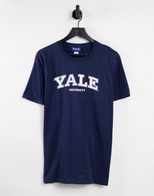 Темно-синяя oversized-футболка Yale-Голубой Park Agencies