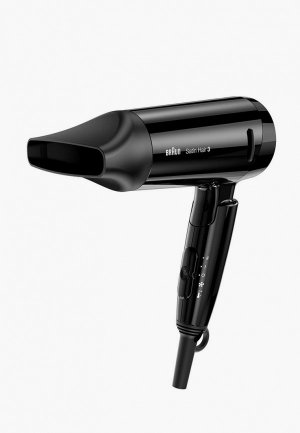 Фен Braun Satin Hair 3 HD350 Style and Go. Цвет: черный
