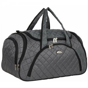 Дорожная сумка, спортивная сумка , на плечо,ручная кладь, полиэстер, удобная стёжка 54 х 30 35 POLAR. Цвет: серый