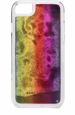 Чехол для iPhone 7 с декором Marc Jacobs. Цвет: фиолетовый