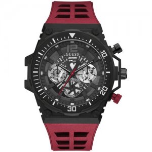 Наручные часы Sport Steel, красный, черный GUESS