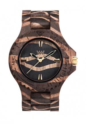 Часы Wewood Date. Цвет: коричневый