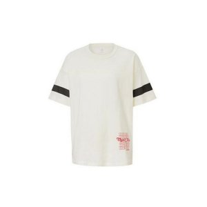 Renew Multi-Letter Print Short Sleeve T-Shirt Women Tops White 10018928-A02 Converse