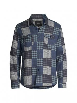 Рубашка на пуговицах Banton в стиле пэчворк, синий Rails