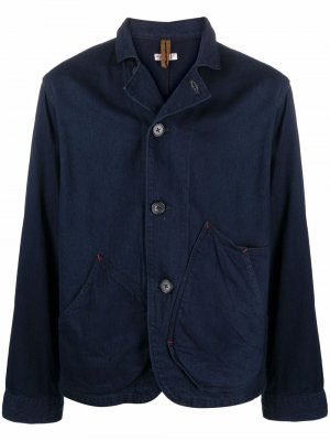 Куртка-рубашка на пуговицах Kapital. Цвет: синий