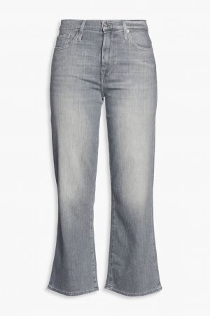 Расклешенные джинсы Alexa с высокой посадкой , серый 7 For All Mankind