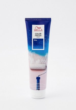 Маска для волос Wella Professionals оттеночная COLOR FRESH кремовая синий, 150 мл. Цвет: синий