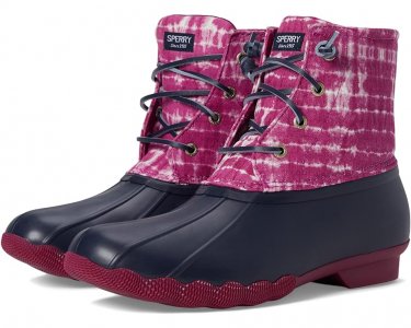 Ботинки Saltwater Boot, цвет Navy/Berry Sperry