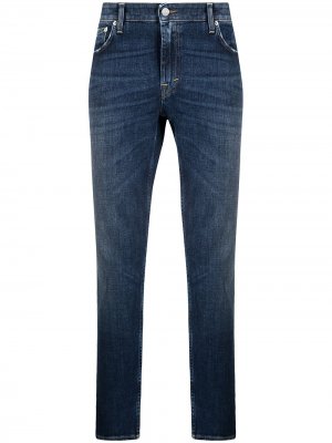 Укороченные джинсы с нашивкой-логотипом Department 5. Цвет: синий