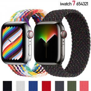 Плетеная петля Solo для Apple Watch Band Se 76543, 40 мм, 44 эластичный ремешок браслета Smart Series, аксессуары 38 42 41 45 мм VA VOOM