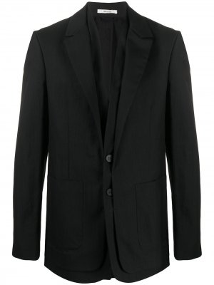 Многослойный пиджак Isabel Benenato. Цвет: черный