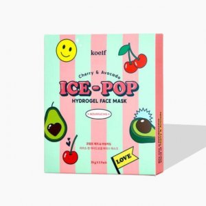 - koelf Cherry & Avocado Ice-pop Hydrogel Face Mask Set Petitfee