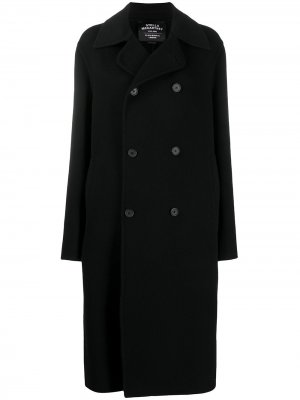Двубортное пальто с капюшоном Stella McCartney. Цвет: черный