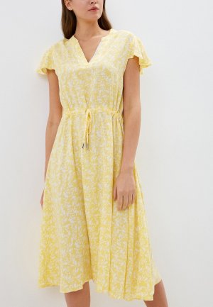 Платье Luhta HINTSHOLM. Цвет: желтый