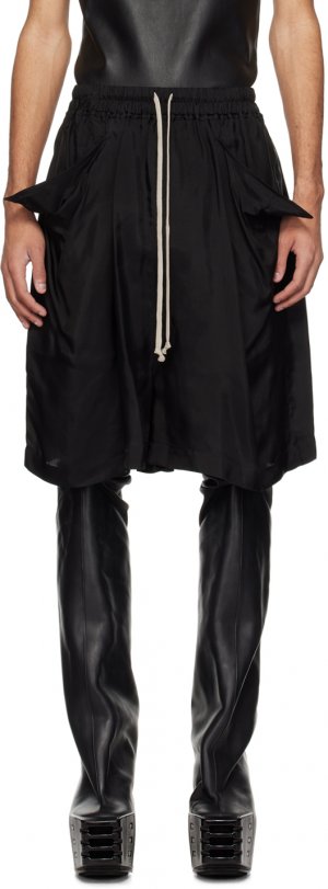Черные шорты лидо , цвет Black Rick Owens