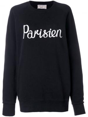 Parisien sweatshirt Maison Kitsuné. Цвет: чёрный
