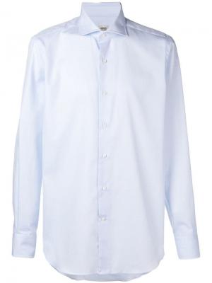 Классическая рубашка Alessandro Gherardi. Цвет: синий