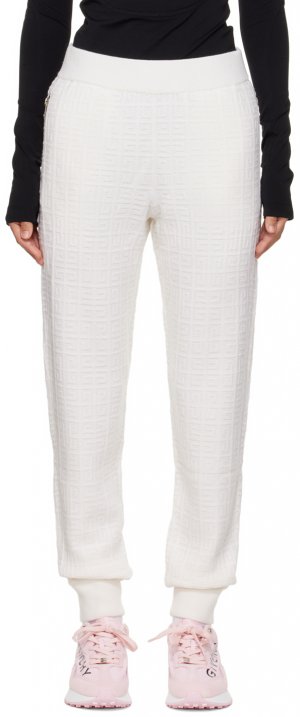 Белые домашние брюки с монограммой Givenchy