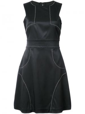 Короткое приталенное платье Thomas Wylde. Цвет: чёрный